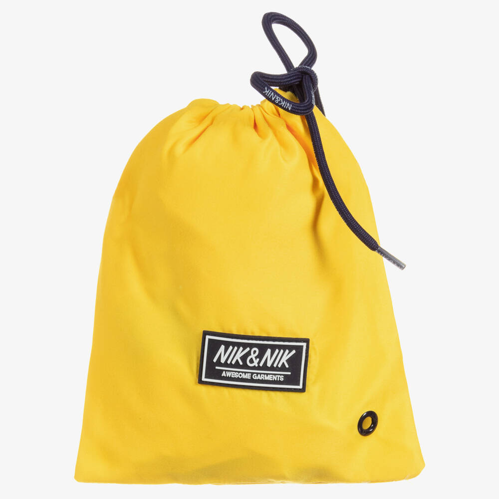 NIK&NIK-Boys Yellow Swim Shorts | Childrensalon Outlet