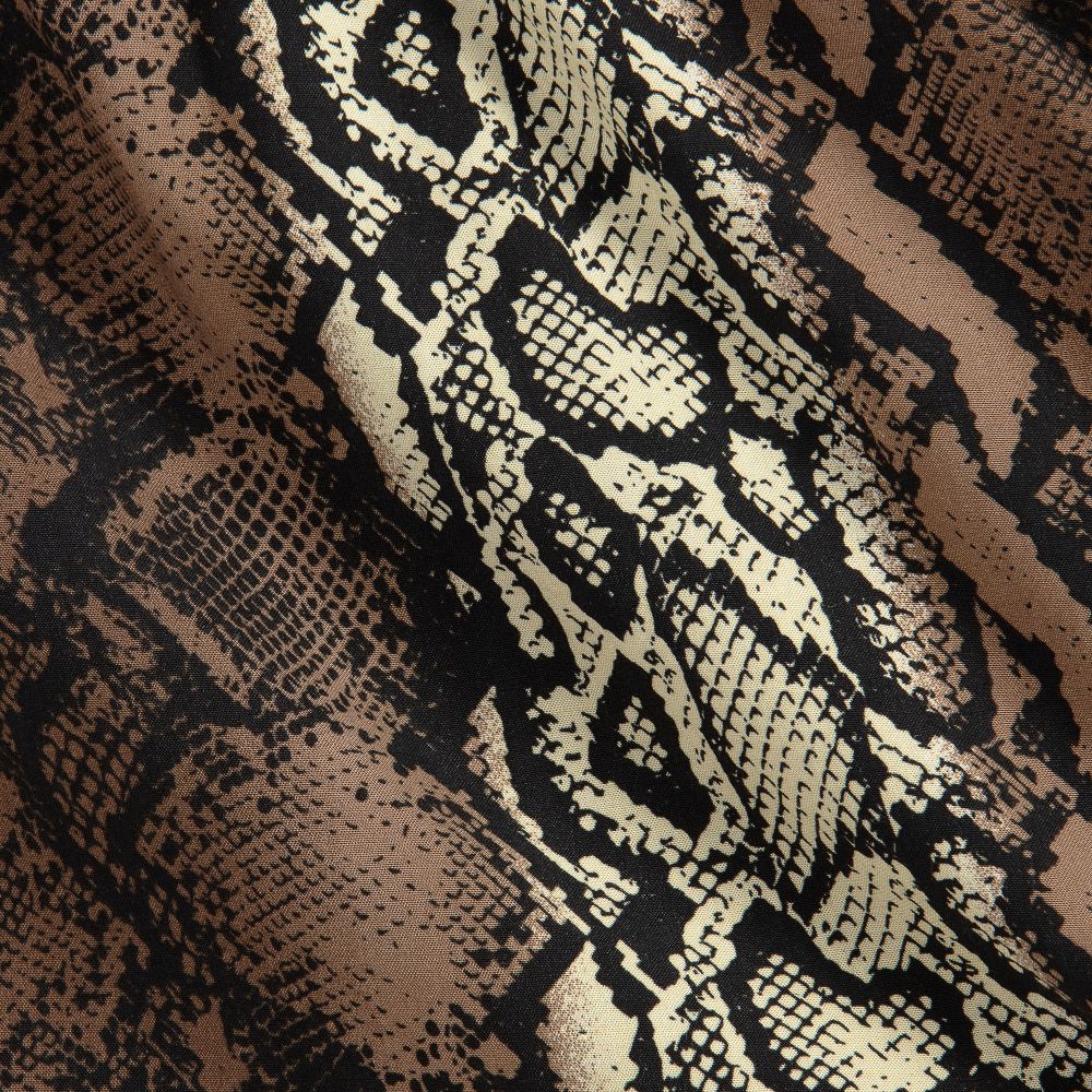 NIK&NIK-تنورة لون بنّي بطبعة جلد الثعبان | Childrensalon Outlet