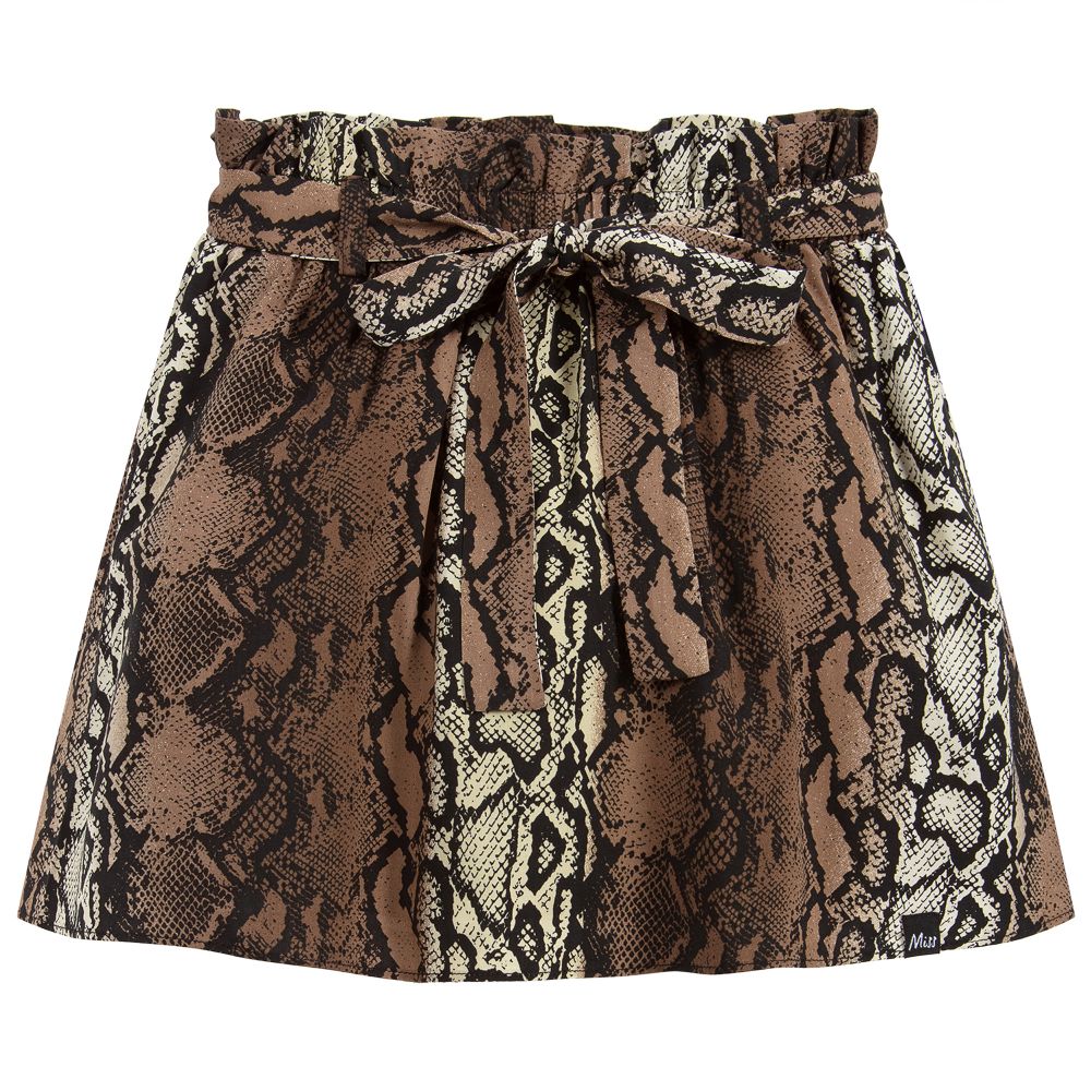 NIK&NIK - Brown Snake Print Skirt | Childrensalon