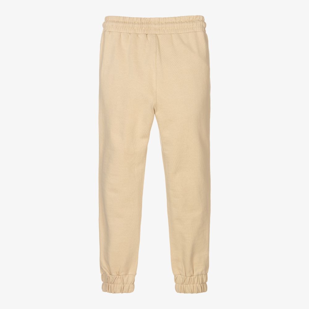 NIK&NIK-Girls Beige Logo Joggers | Childrensalon Outlet
