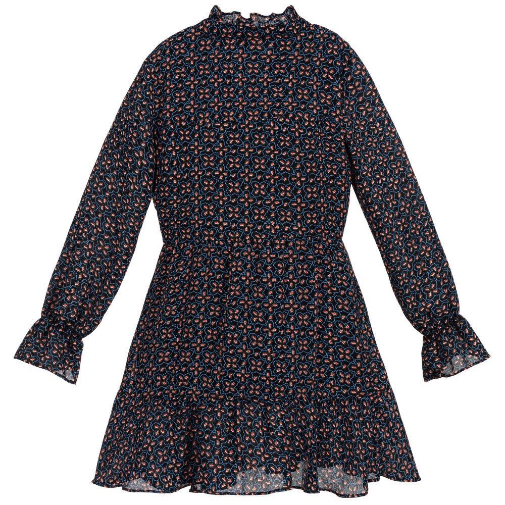 NIK&NIK-Черно-синее платье для девочек | Childrensalon Outlet