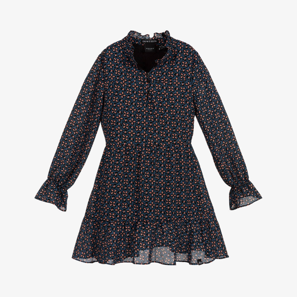 NIK&NIK-فستان لون أسود، أزرق و برتقالي | Childrensalon Outlet