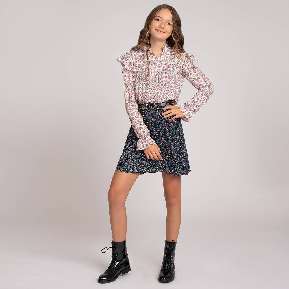 NIK&NIK-Girls Black & Blue Skirt | Childrensalon Outlet