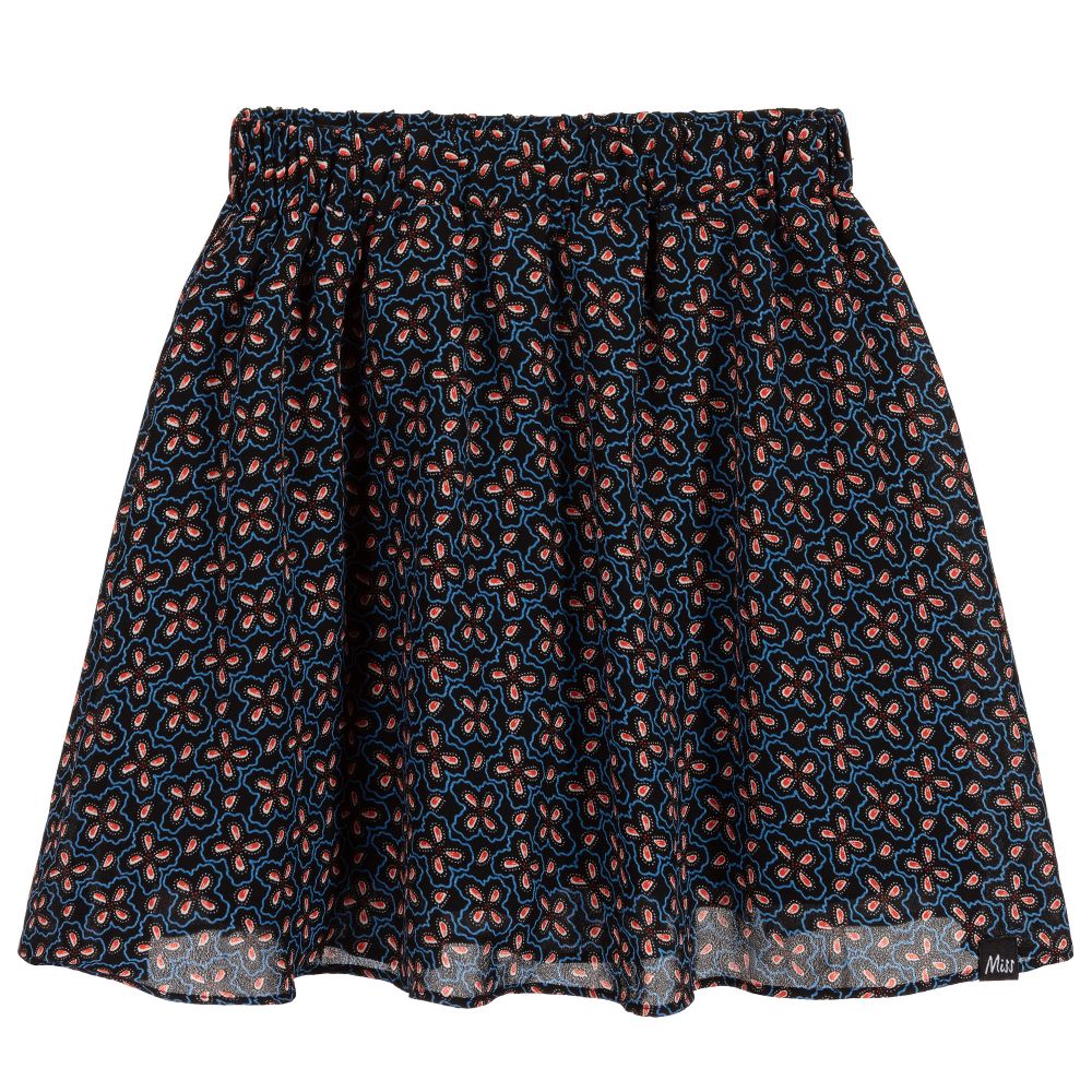 NIK&NIK - Girls Black & Blue Skirt | Childrensalon