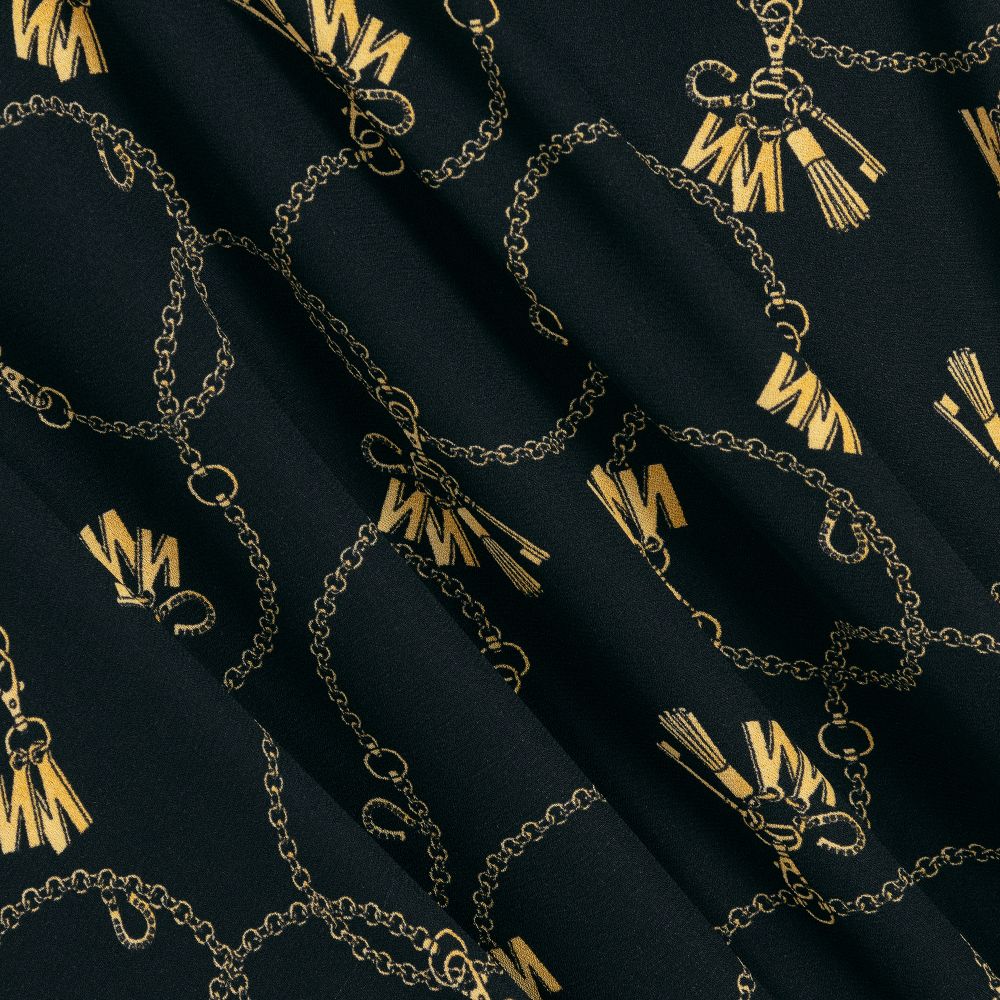 NIK&NIK-فستان كريب لون أسود وأصفر | Childrensalon Outlet