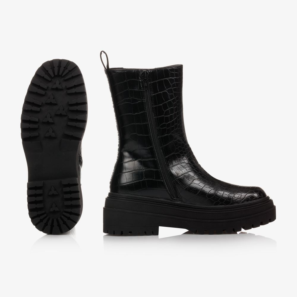 Girls cheap croc boots