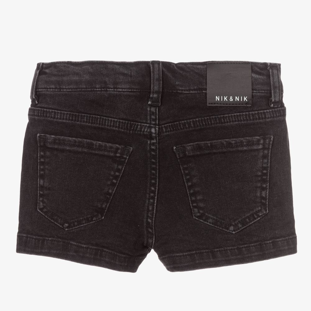 Black jean 2025 shorts for kids