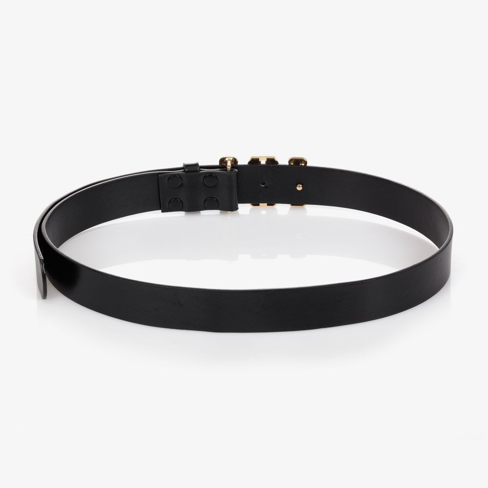 NIK&NIK-Черный кожаный ремень для девочек | Childrensalon Outlet