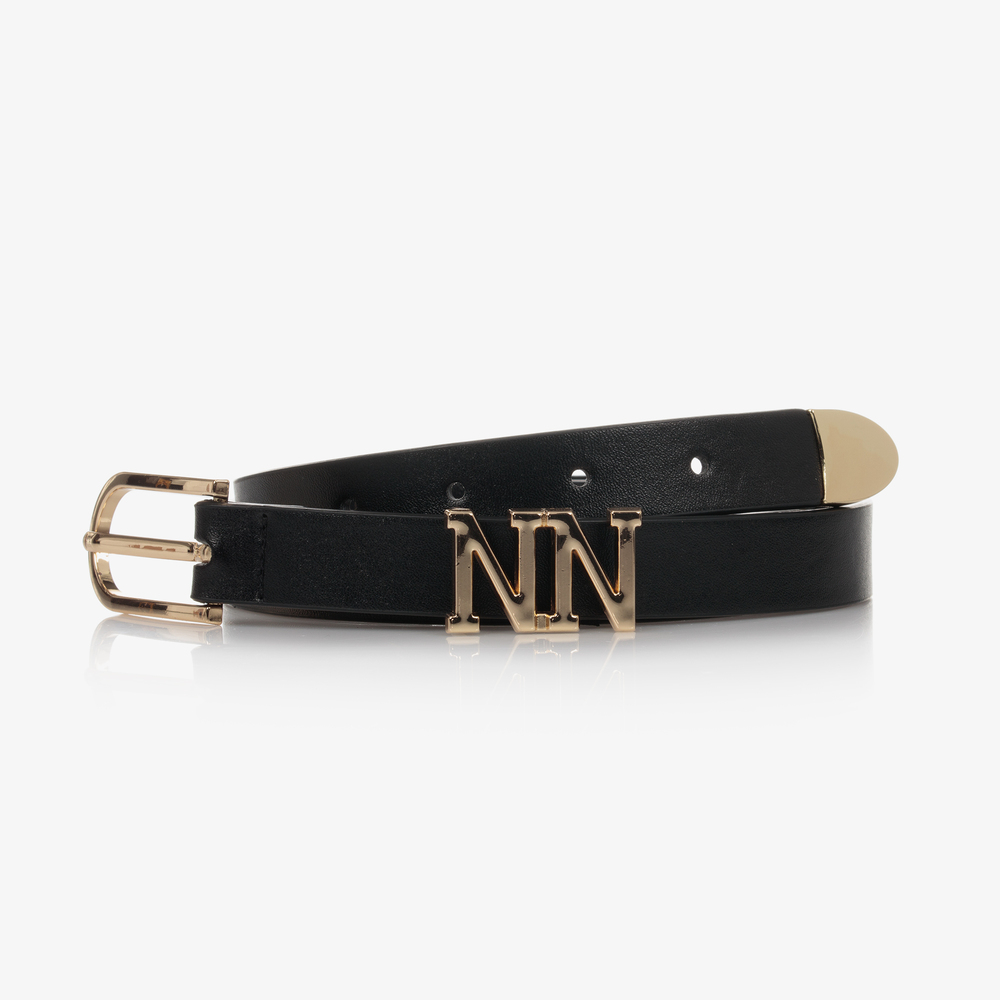 NIK&NIK - حزام جلد صناعي لون أسود للبنات | Childrensalon
