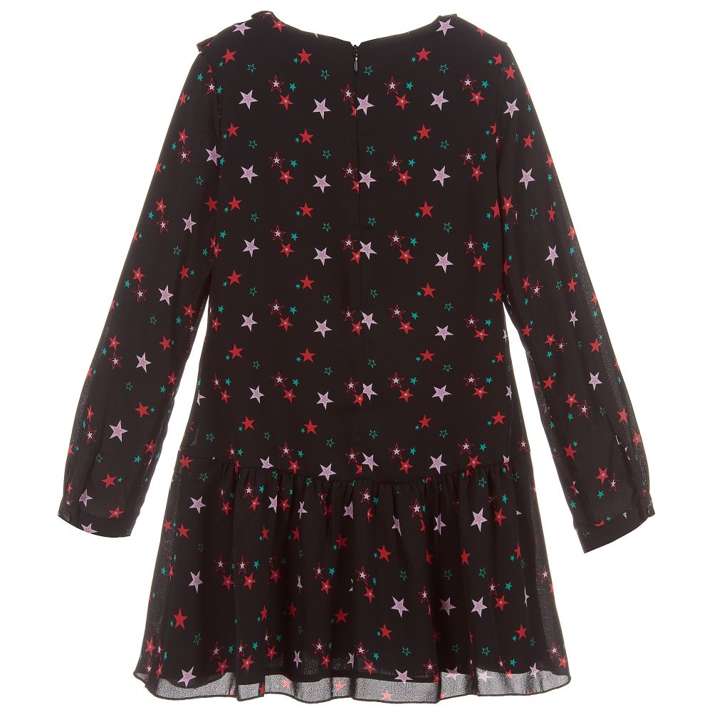 NIK&NIK-فستان لون أسود بطبعة نجوم | Childrensalon Outlet