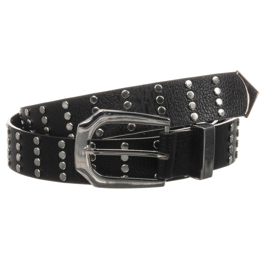 NIK&NIK - Girls Black Studded Belt | Childrensalon