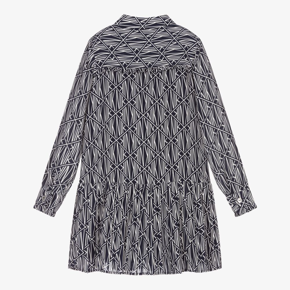 NIK&NIK-Girls Blue Crêpe Shirt Dress | Childrensalon Outlet