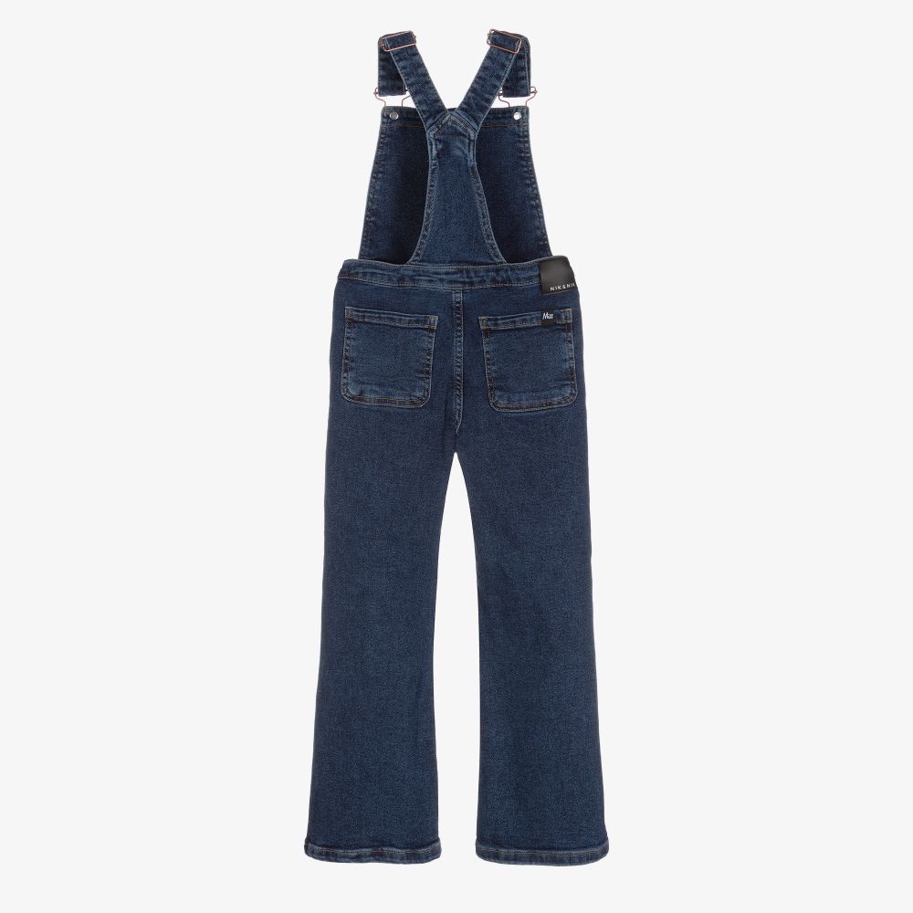 NIK&NIK-Girls Blue Denim Dungarees | Childrensalon Outlet