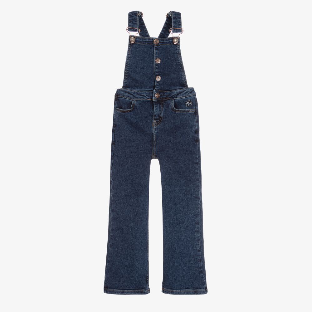 NIK&NIK - Girls Blue Denim Dungarees | Childrensalon