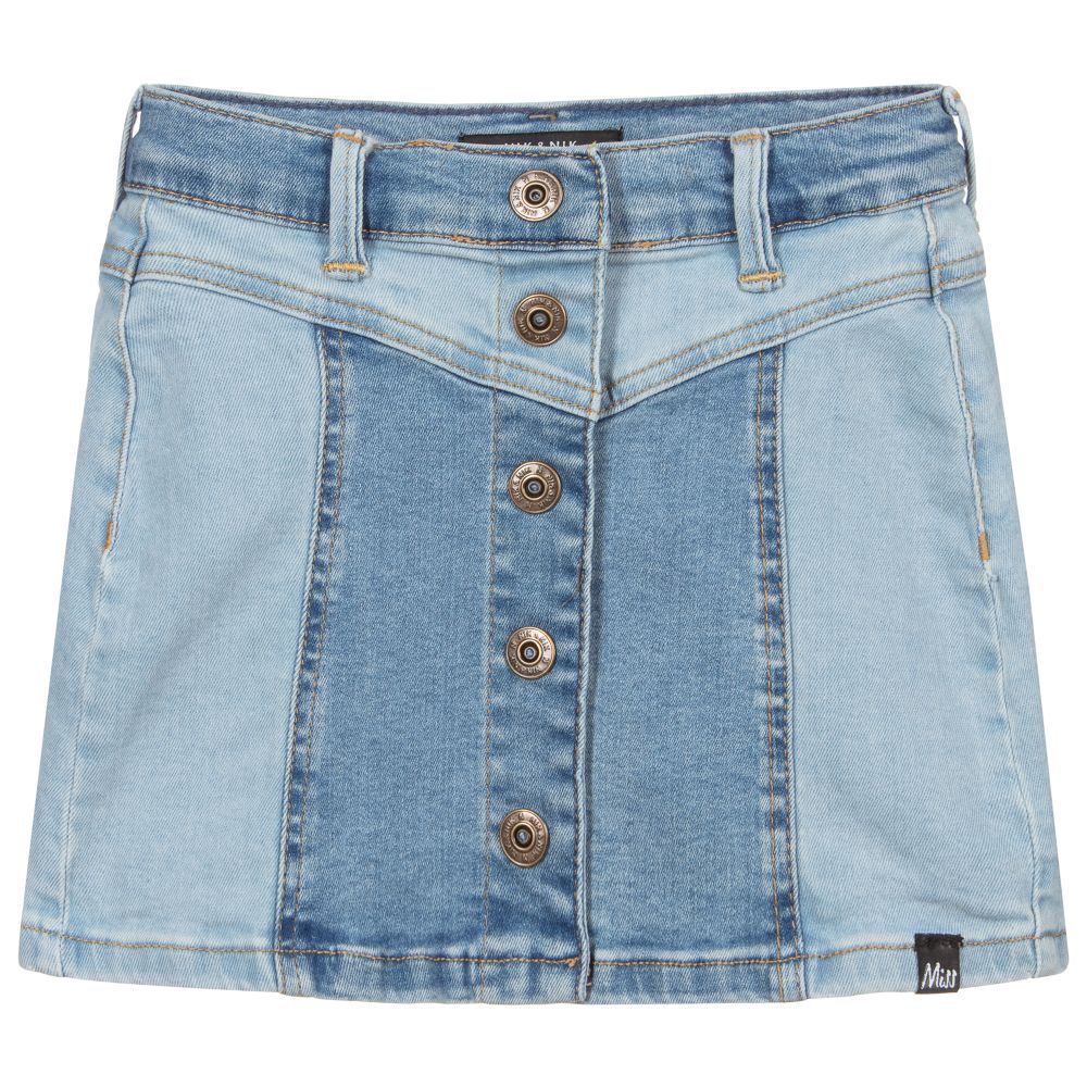 NIK&NIK - Girls Blue Denim Skirt | Childrensalon