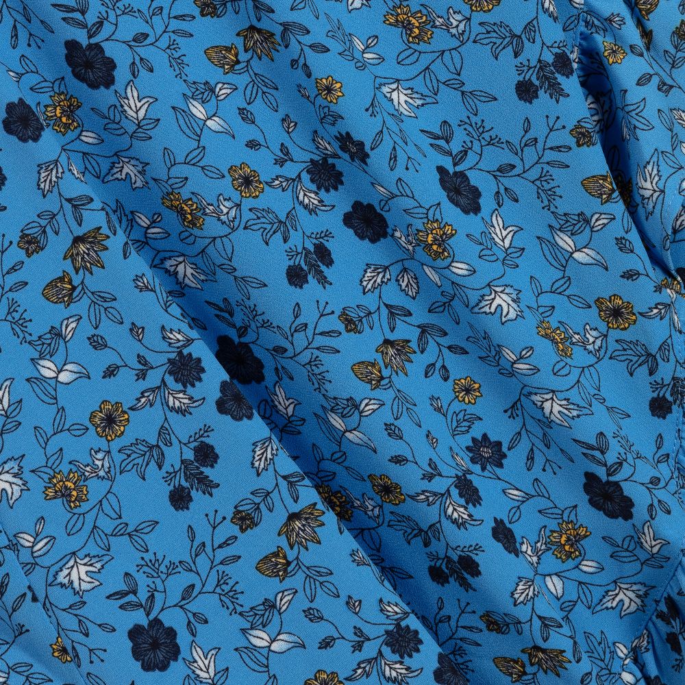 NIK&NIK-فستان لون أزرق بطبعة ورود | Childrensalon Outlet