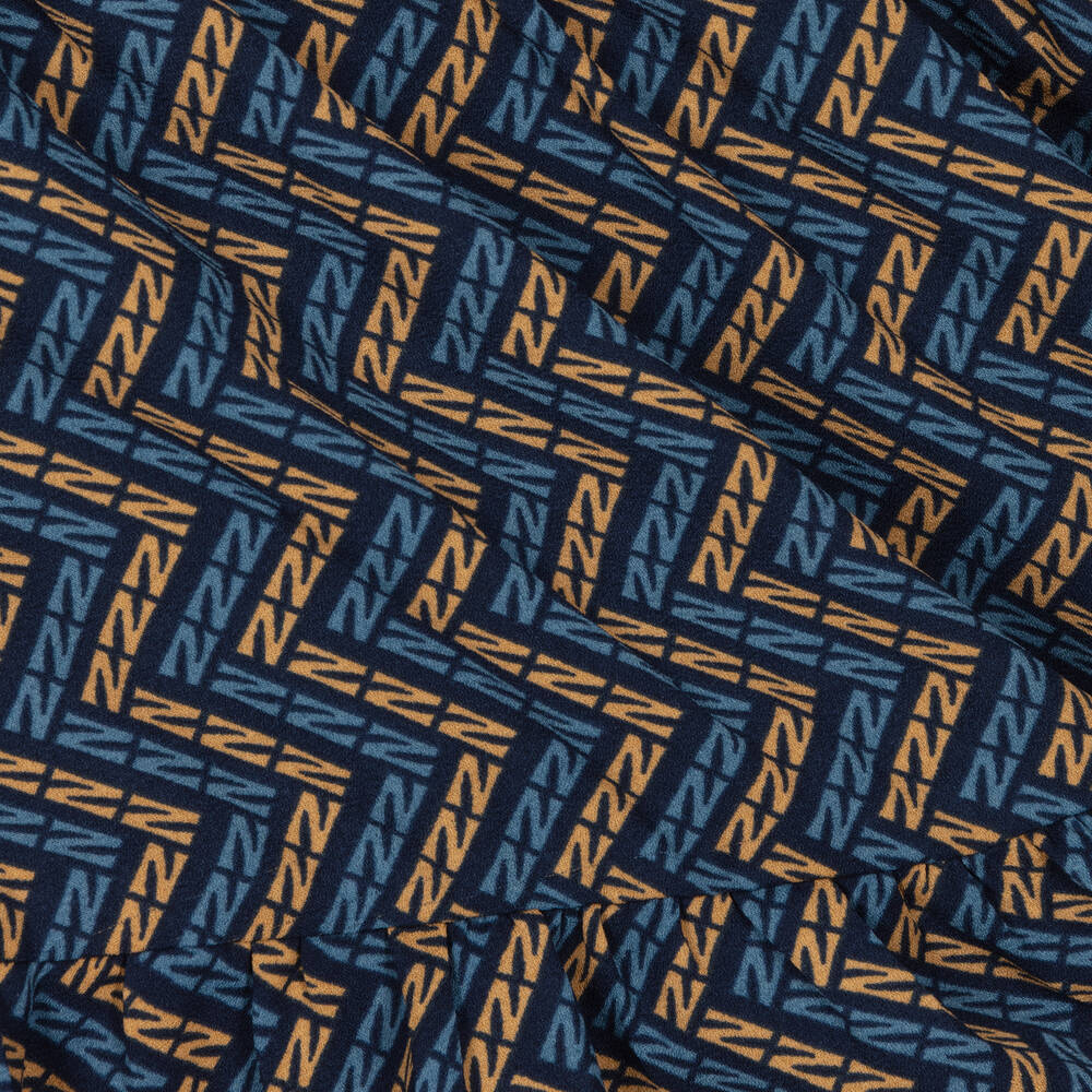 NIK&NIK-Синее платье с зигзагом для девочек | Childrensalon Outlet