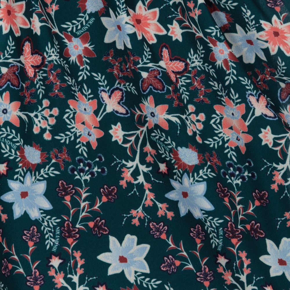 NIK&NIK-Girls Green Floral Skirt | Childrensalon Outlet