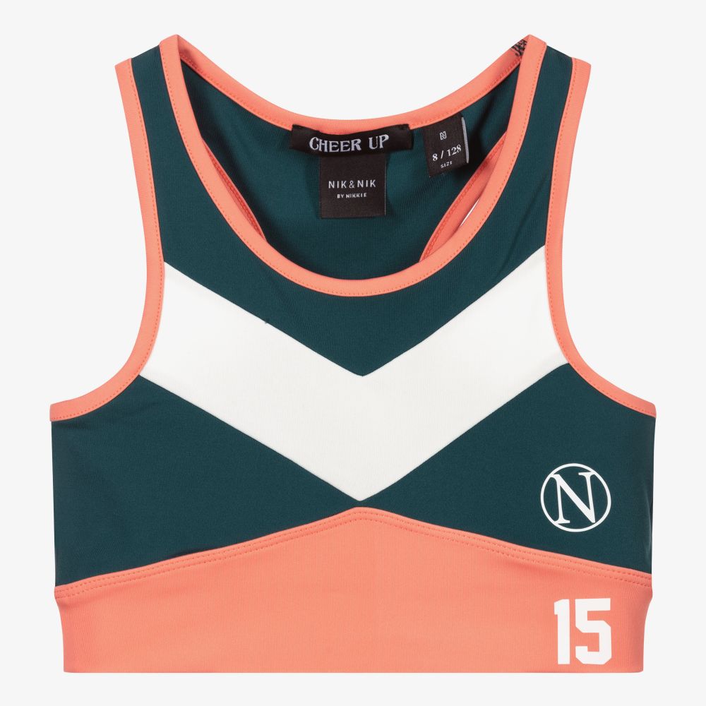 NIK&NIK - Girls Green Sports Cropped Top | Childrensalon