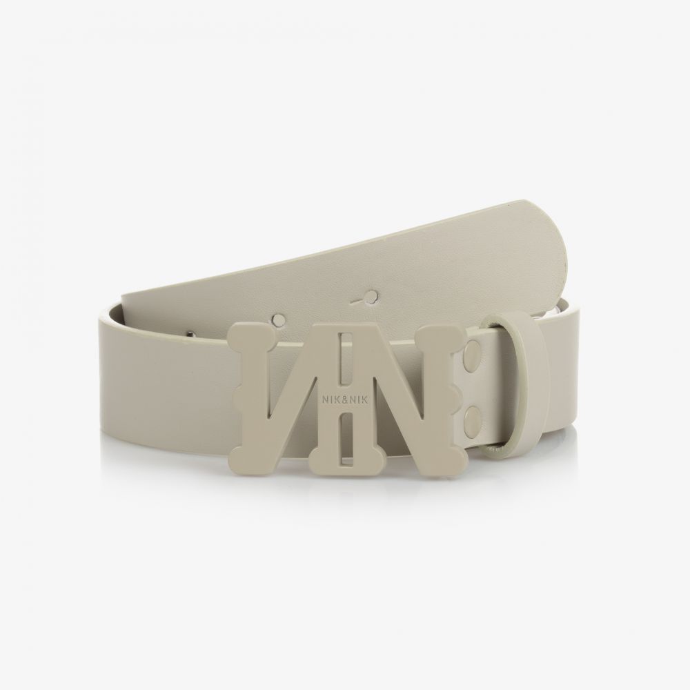 NIK&NIK - حزام جلد صناعي لون رمادي للبنات  | Childrensalon