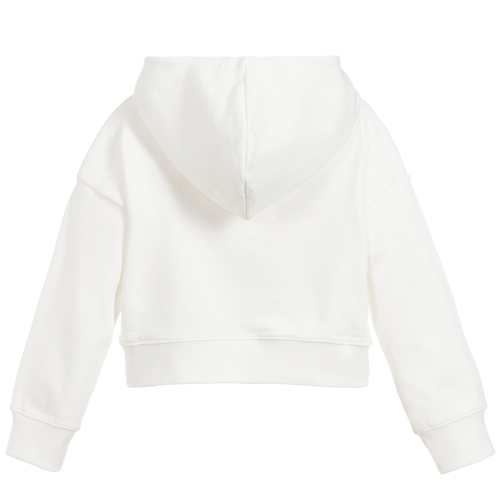 NIK&NIK-Girls Ivory Cropped Sweatshirt | Childrensalon Outlet