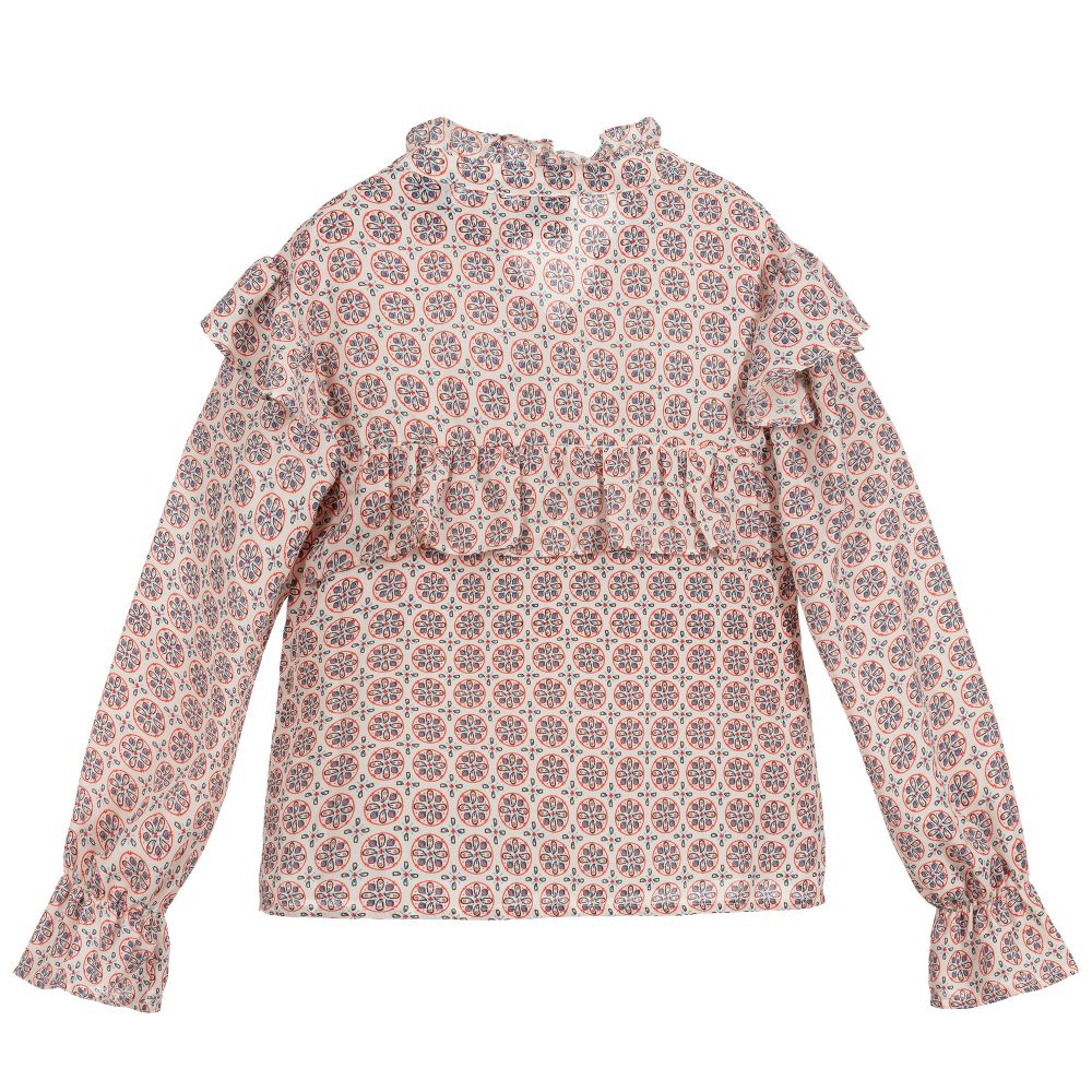 NIK&NIK-Girls Ivory & Red Blouse | Childrensalon Outlet