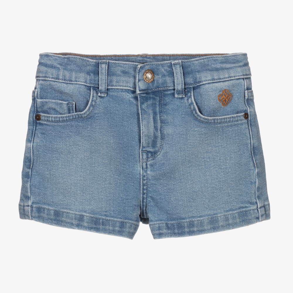 NIK&NIK-Girls Light Blue Denim Shorts | Childrensalon Outlet