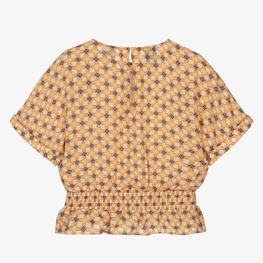 NIK&NIK-Girls Orange & Yellow Blouse | Childrensalon Outlet