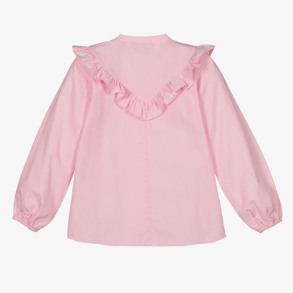 NIK&NIK-بلوز قطن لون زهري للبنات | Childrensalon Outlet