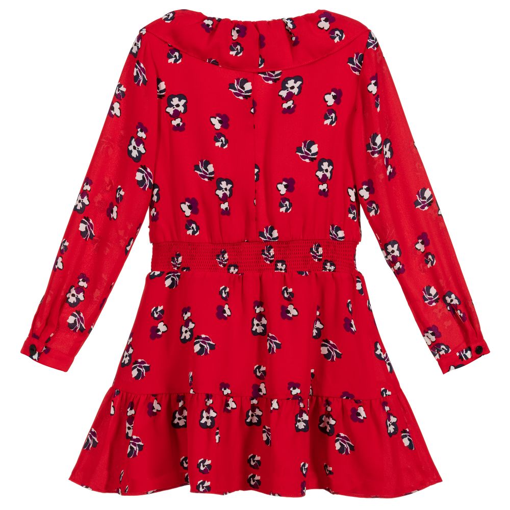 NIK&NIK-فستان كريب شيفون لون أحمر | Childrensalon Outlet