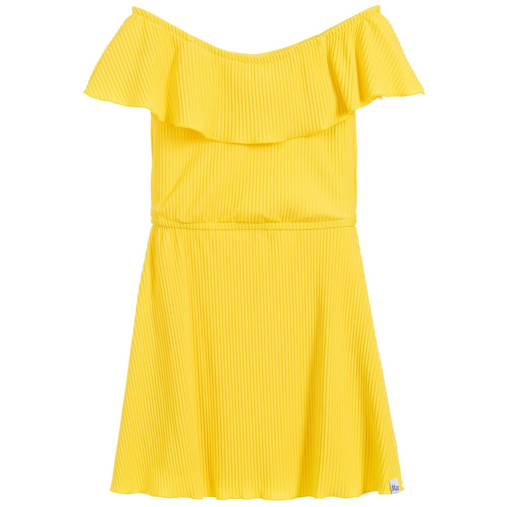 NIK&NIK - Girls Yellow Pleated Dress | Childrensalon