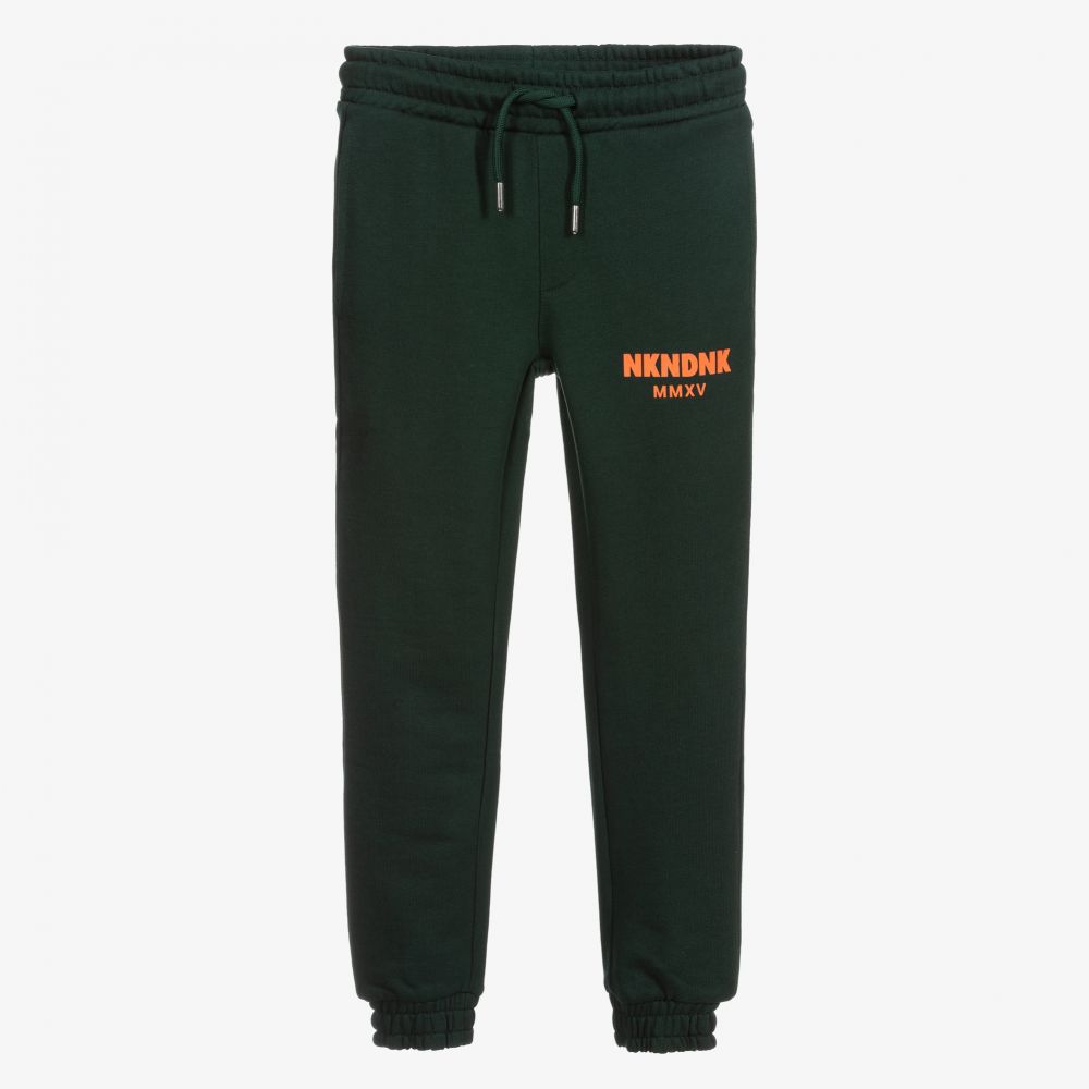 NIK&NIK - Green & Orange Cotton Joggers | Childrensalon