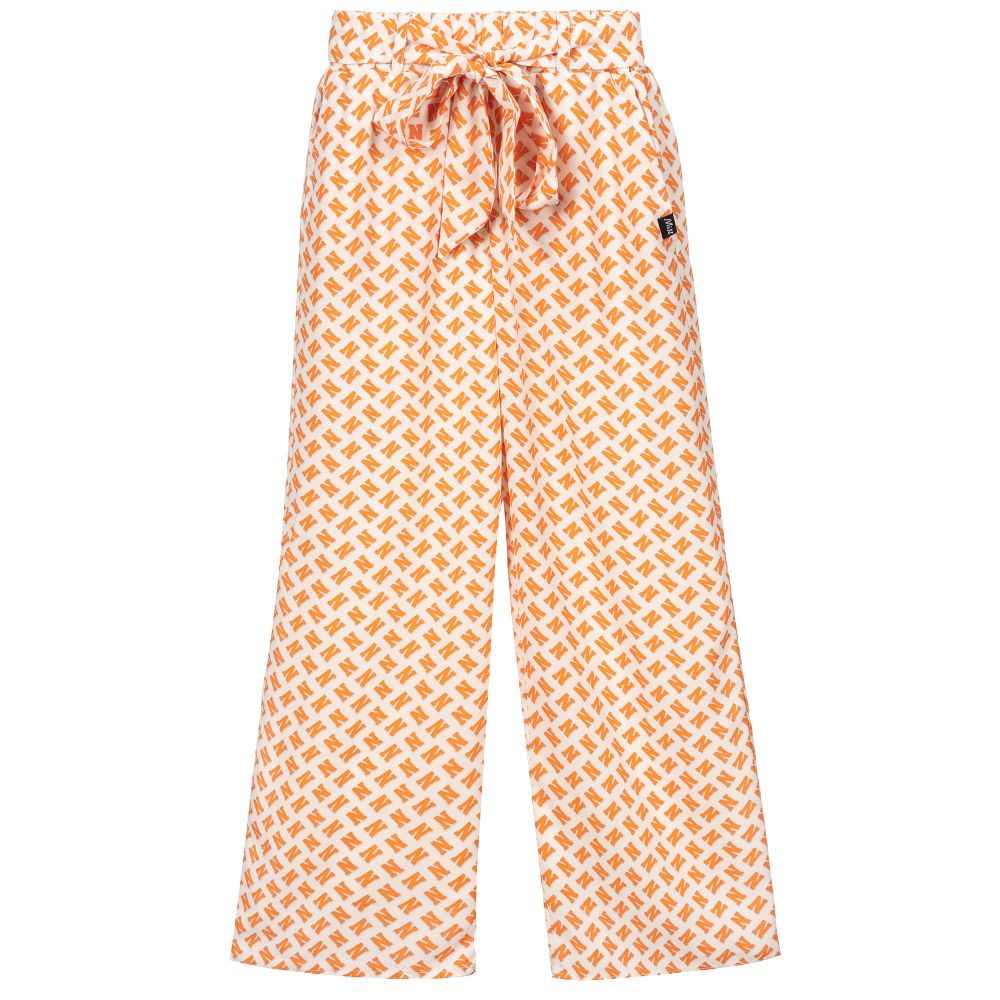 NIK&NIK - Pantalon orange en crêpe | Childrensalon