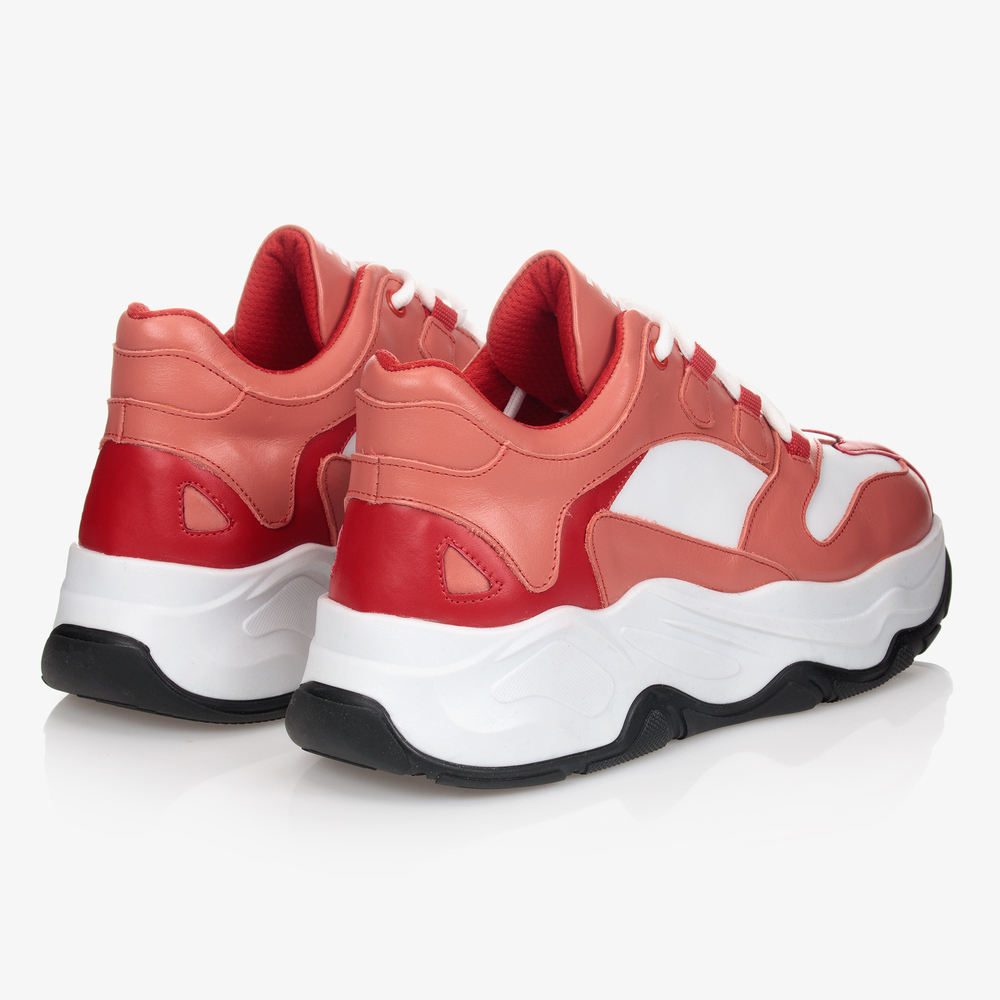 NIK NIK Pink White Chunky Trainers Childrensalon Outlet
