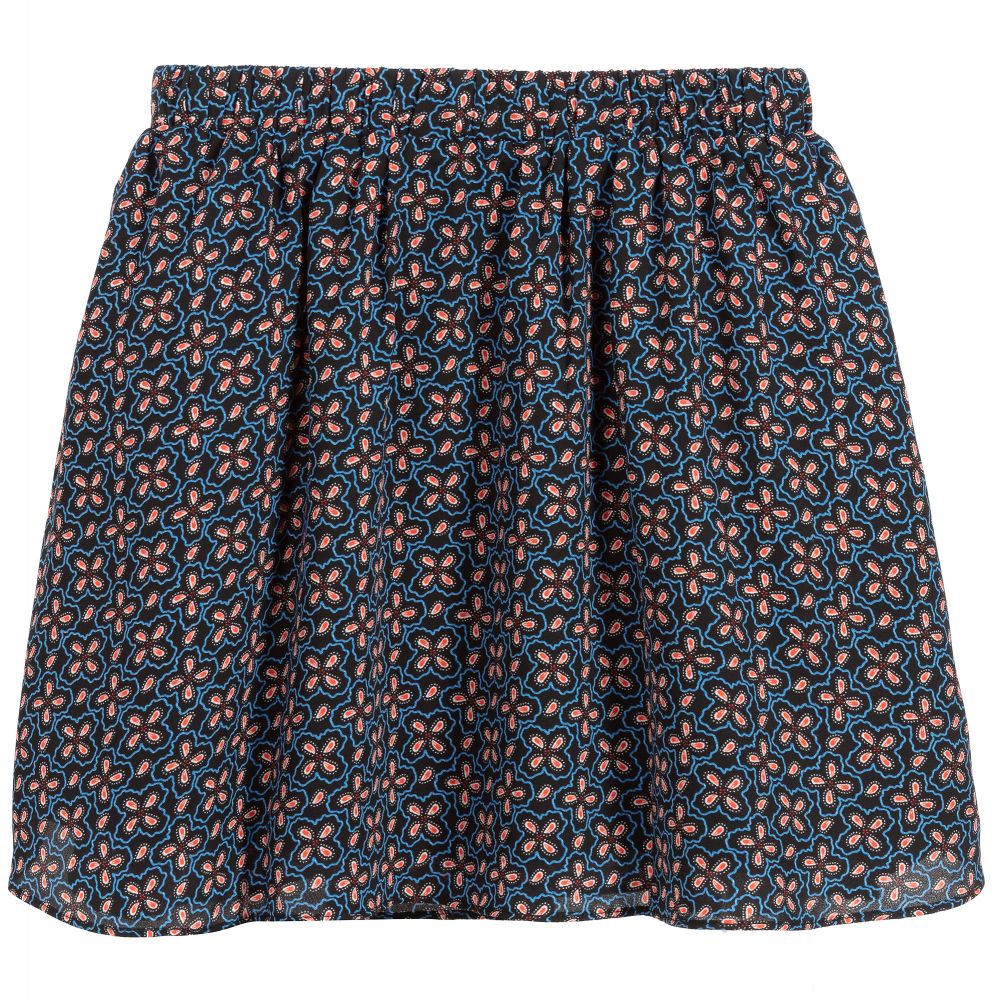 NIK&NIK-Teen Black & Blue Floral Skirt | Childrensalon Outlet