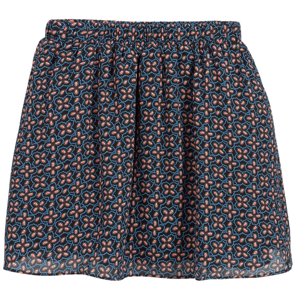 NIK&NIK - Teen Black & Blue Floral Skirt | Childrensalon