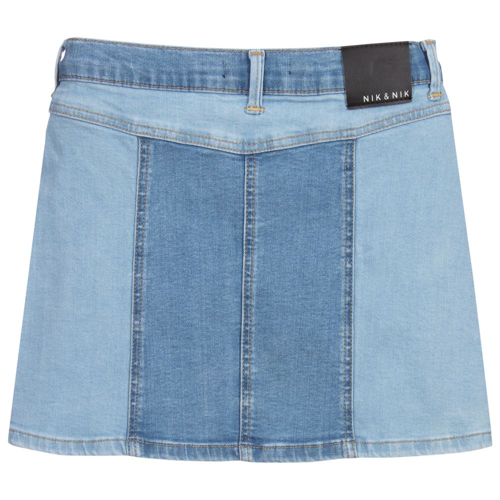 NIK&NIK-Teen Blue Denim Mini Skirt | Childrensalon Outlet