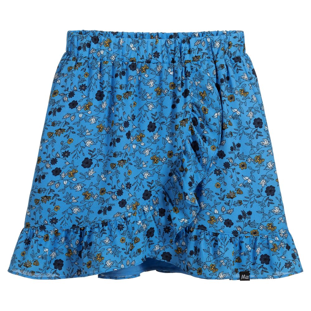 NIK&NIK - Teen Blue Floral Skirt | Childrensalon