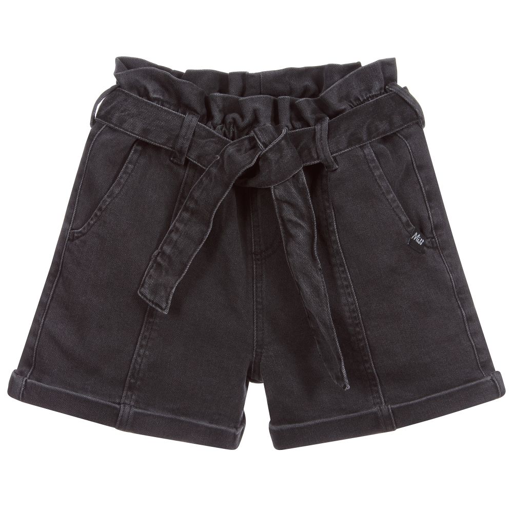 NIK&NIK - Schwarze Teen Jeans-Shorts (M) | Childrensalon