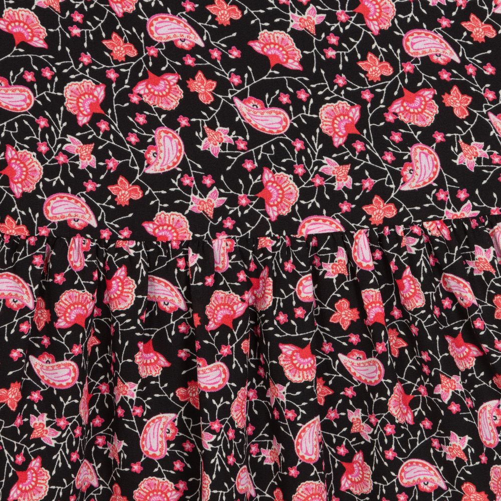 NIK&NIK-فستان تينز لون أسود بطبعة ورود | Childrensalon Outlet