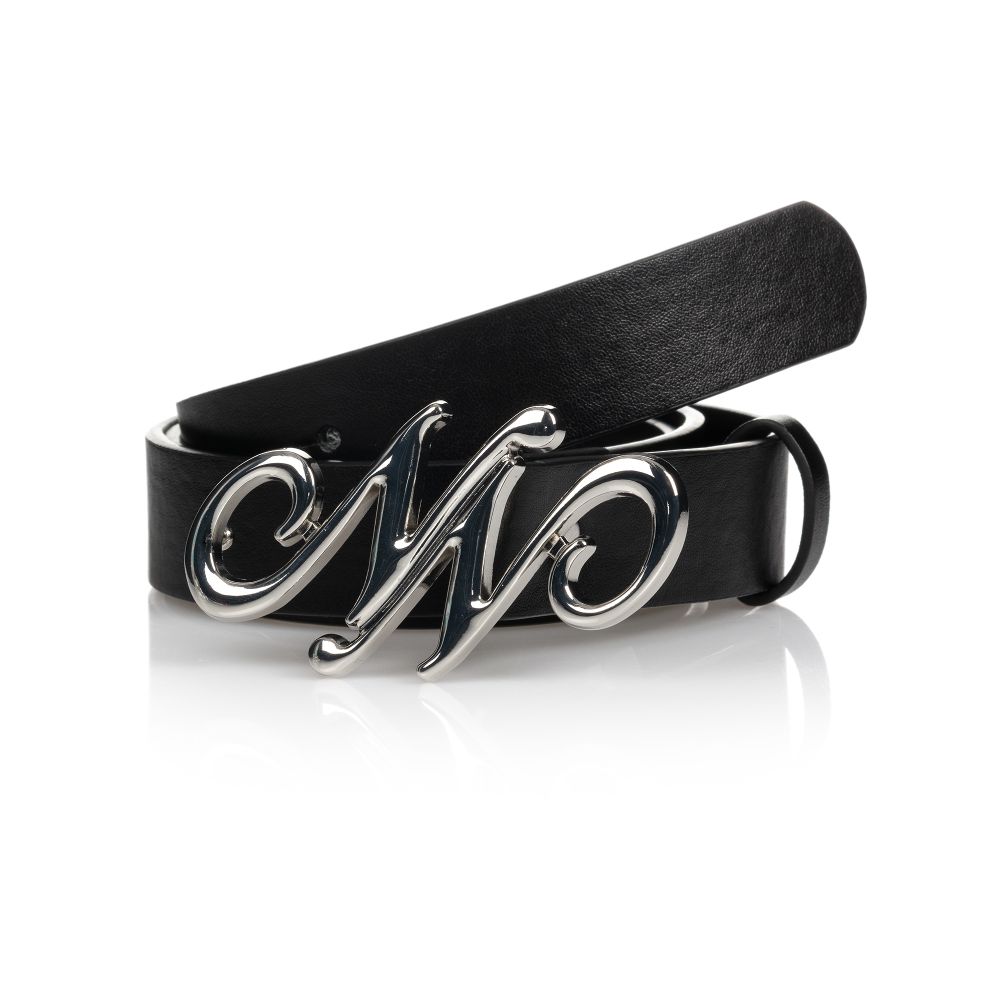 NIK&NIK - Teen Girls Black Logo Belt | Childrensalon