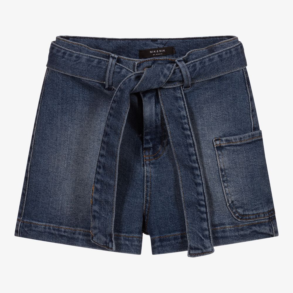NIK&NIK - Blaue Teen Jeans-Shorts (M) | Childrensalon