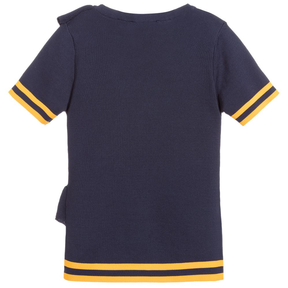 NIK&NIK-Teen Girls Blue Knitted Top | Childrensalon Outlet