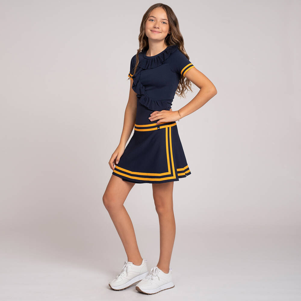 NIK&NIK-Teen Girls Blue Knitted Top | Childrensalon Outlet