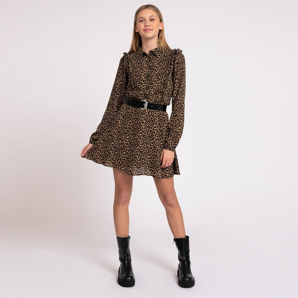 NIK&NIK-فستان تينز شيفون لون بني | Childrensalon Outlet