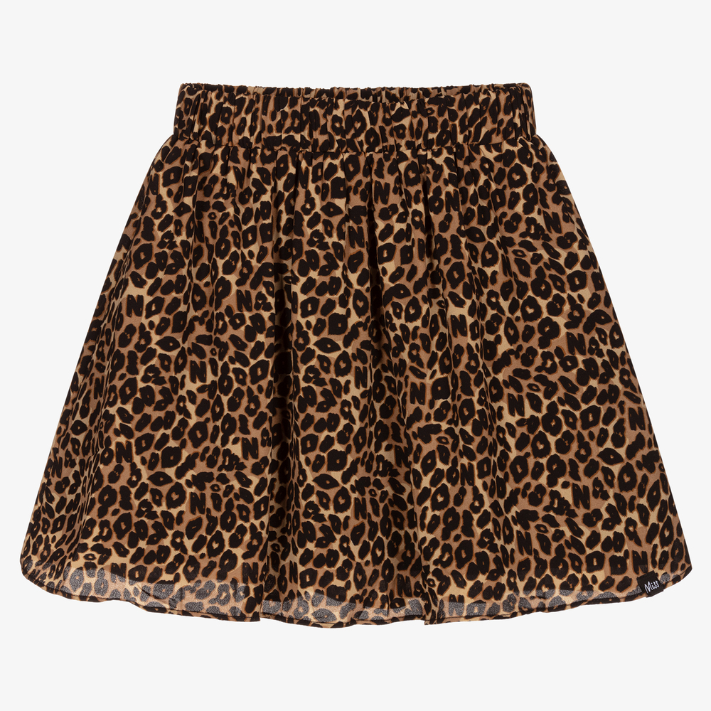 NIK&NIK - Teen Girls Brown Leopard Skirt | Childrensalon