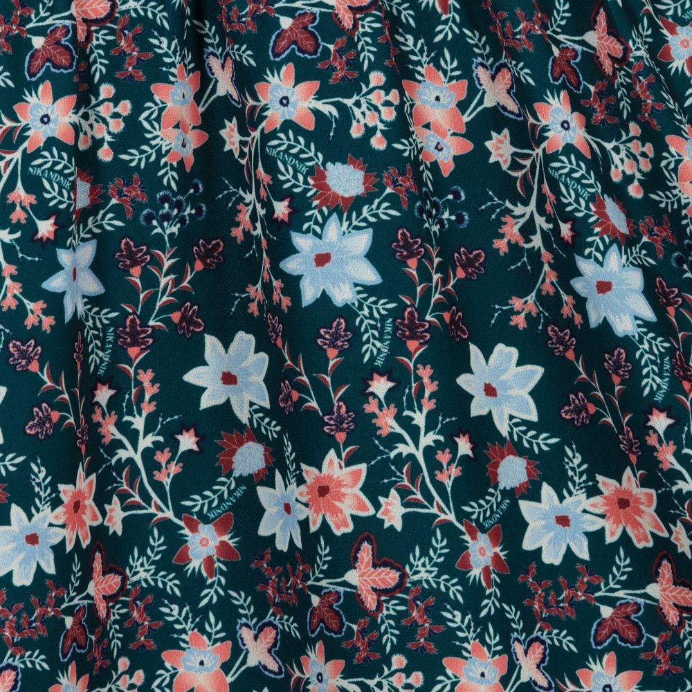 NIK&NIK-Teen Girls Green Floral Dress | Childrensalon Outlet