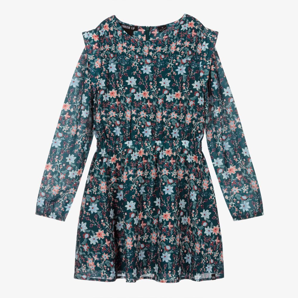 NIK&NIK-Teen Girls Green Floral Dress | Childrensalon Outlet