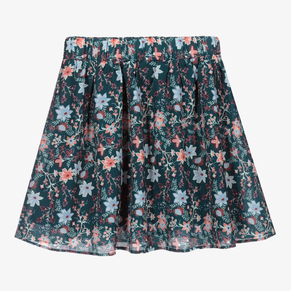 NIK&NIK-Teen Girls Green Floral Skirt | Childrensalon Outlet