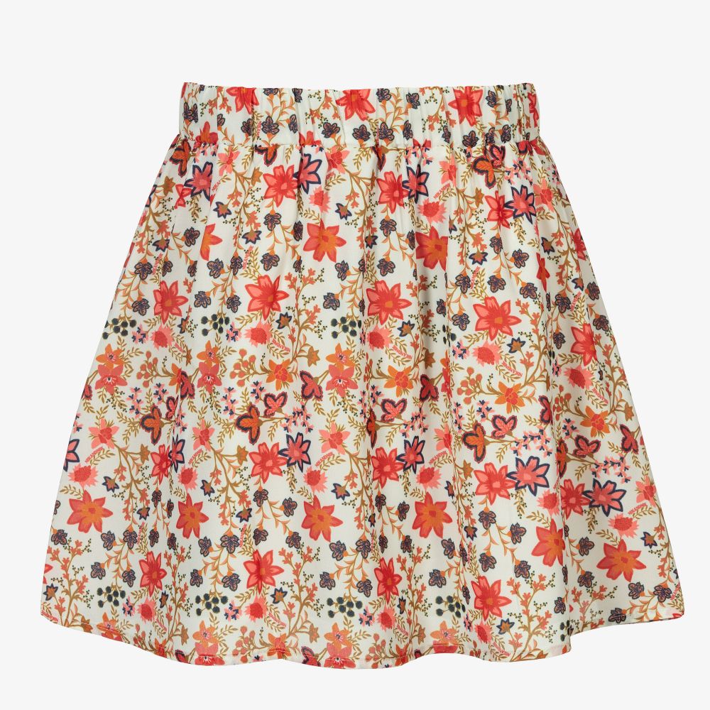 NIK&NIK - Teen Girls Ivory Floral Skirt | Childrensalon